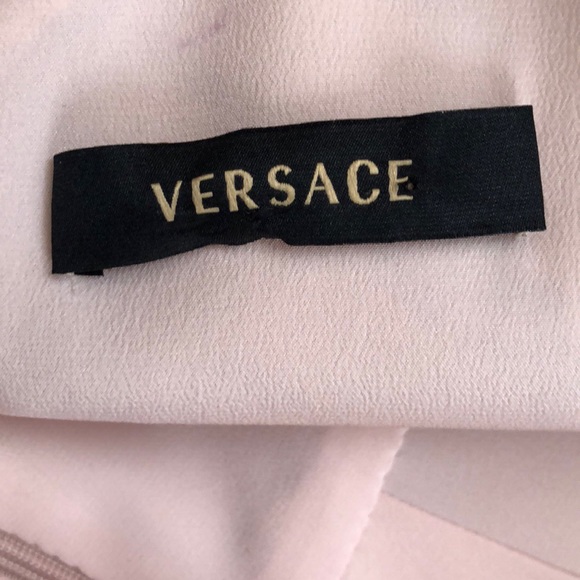 Gianni Versace Pink & Nude Floral Tank Silk Dress - Picture 6 of 8